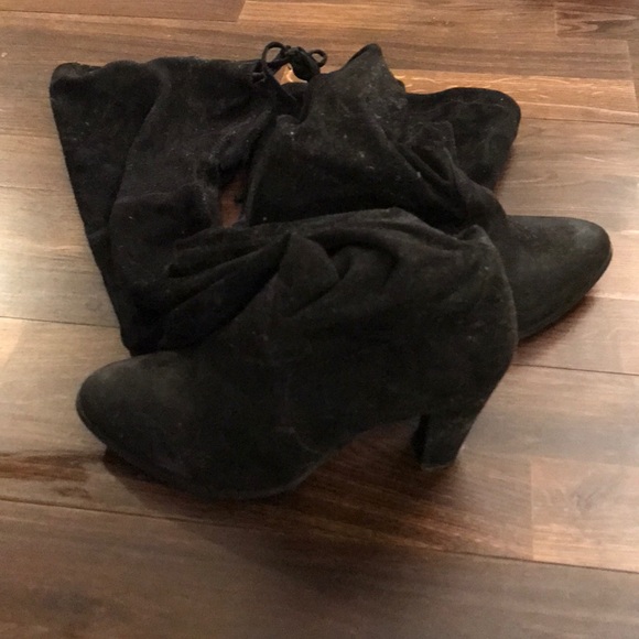 Black Over The Knee Boots - Picture 1 of 1